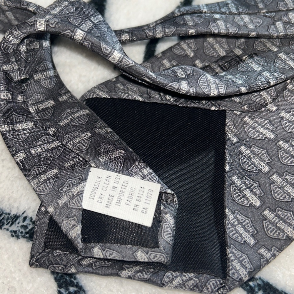 Vintage Harley Davidson Silk Tie - Picture 6 of 11